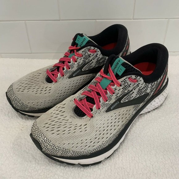 Brooks Ghost 11 Pink Gray Running 1202771B192 - Picture 4 of 11